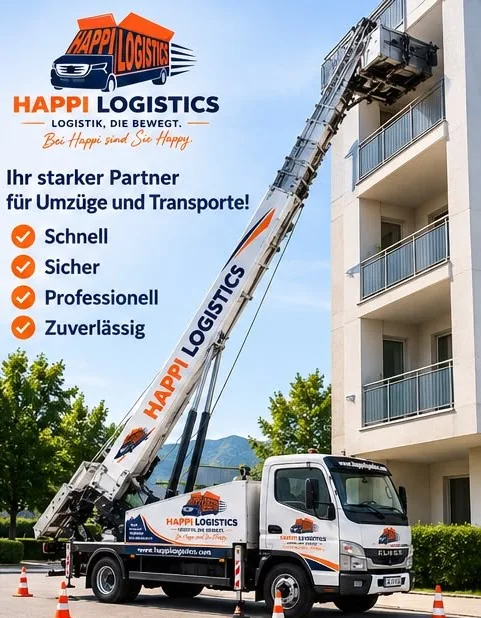 Happi Logistics external lift at a multi-storey residential building